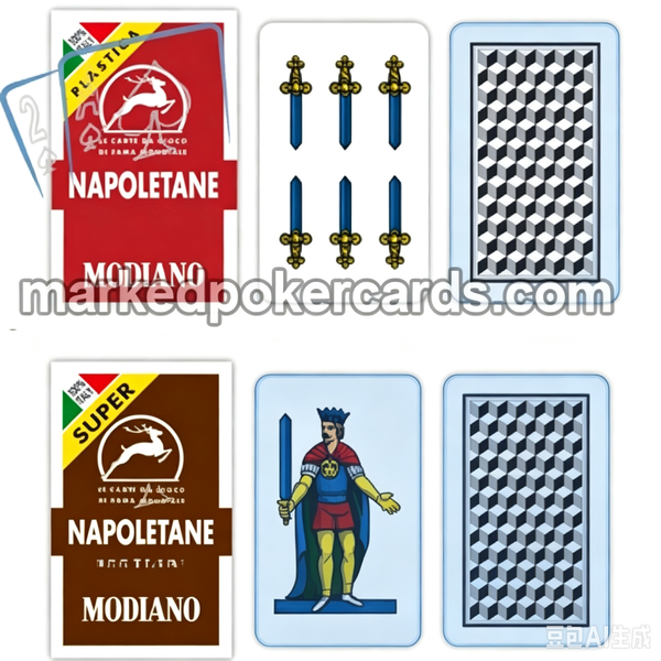 Mikrochips Spielkarten Modiano Napoletane