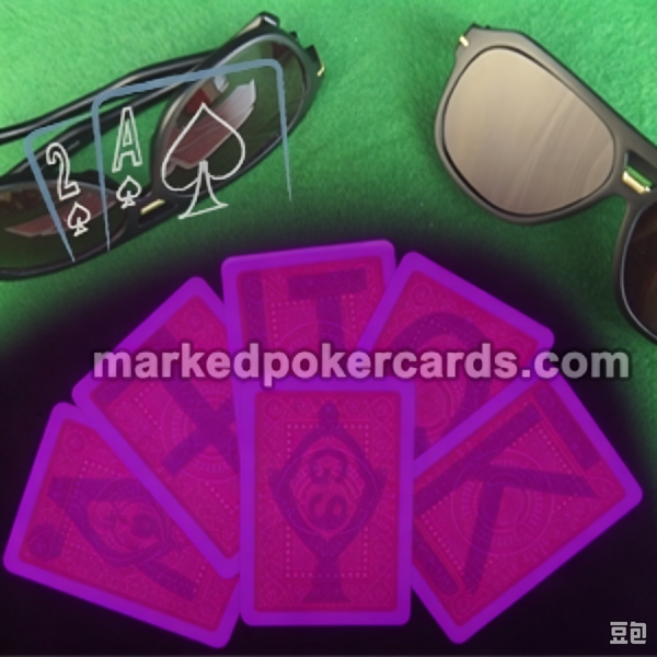 Pokerbrille mit leuchtender Tinte