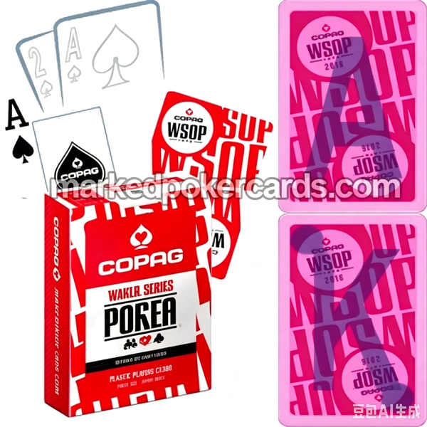 Copag WSOP individuell gekennzeichnete Plastikspielkarten