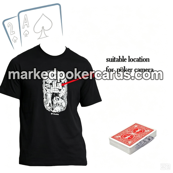 Breite dynamische Pokerkarten-Scanner-Kamera im T-Shirt