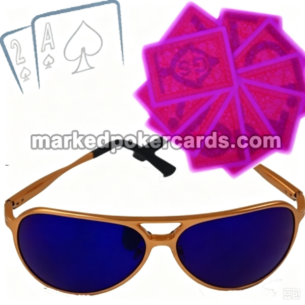 Pokerbrille mit leuchtender Tinte